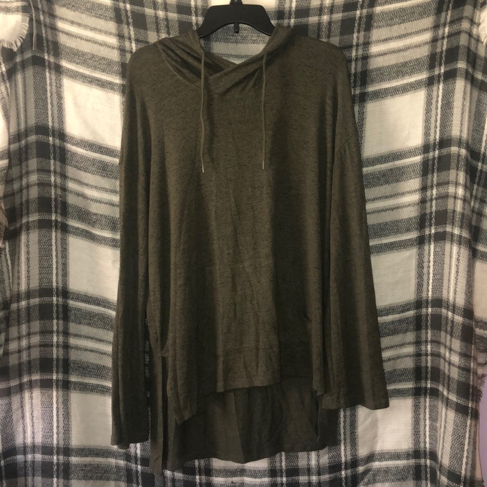Green oversized hoodie